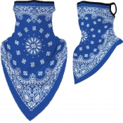 lovely Sportswear Print Baby Blue Face Scarf