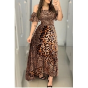 Lovely Trendy Leopard Print Maxi Dress