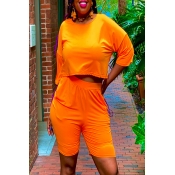 Lovely Leisure Fold Design Croci Plus Size Two-pie
