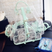 lovely Stylish See-through Green Backpack