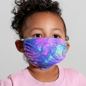 lovely Print Blue Face Mask