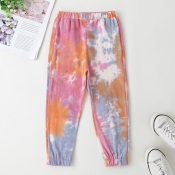 lovely Trendy Tie-dy Multicolor Girl Pants