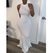 LW Round Neck Bodycon Mermaid Dress