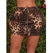 lovely Trendy Leopard Print Skirt
