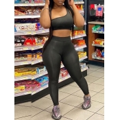 lovely Sportswear One Shoulder Basic Skinny Black 