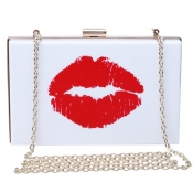 lovely Trendy Print White Crossbody Bag