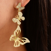 lovely Trendy Butterfly Gold Earring