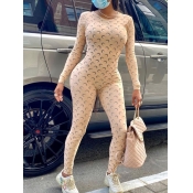 lovely Sportswear O Neck Moon Print Light Camel On