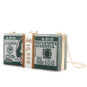 Lovely Trendy Chain Strap Green Crossbody Bags
