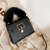 lovely Chic Chain Strap Black Crossbody Bag