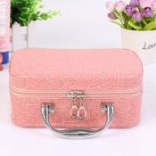 lovely Chic Zipper Design Pink Makeup Bags