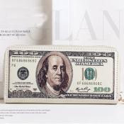 lovely Casual Print White Coin Purse