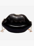 Lovely Trendy Lip Black Crossbody Bags
