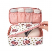 Lovely Stylish Print Pink Makeup Bags
