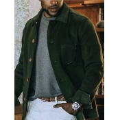Lovely Men Casual Turndown Collar Buttons Design G