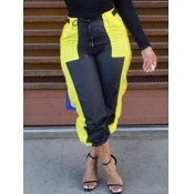 Lovely Street Patchwork Black Pants