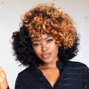 Lovely Trendy Short Curly Black Wigs