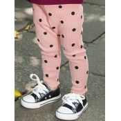 Lovely Casual Dot Print Pink Girl Pants