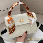 LW Vintage Basic White Crossbody Bag