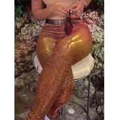 Lovely Street Skinny Orange Pants