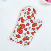Lovely Sweet Print Red Kitchen Protective Glove