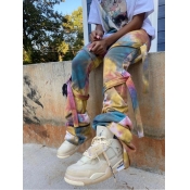 Lovely Street Tie-dye Yellow Pants