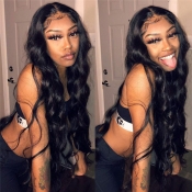 Lovely Trendy Long Wavy Black Wigs