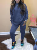 LW BASICS Round Neck Oversized Pants Set