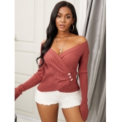 Lovely Trendy Dew Shoulder Cross-over Design Brick