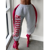 Lovely Street Letter Print Patchwork Knot Design G