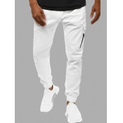 Lovely Sportswear Side Pocket Loose White Men Pant