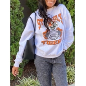 LW BASICS Street Letter Cartoon Print Light Grey H