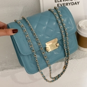 LW Stylish Chain Strap Blue Crossbody Bags