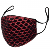 Lovely Casual Chain Decoration Blue Face Mask