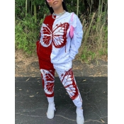 LW Plus Size Butterfly Print Pants Set (Right Side