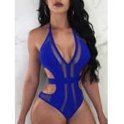LW Hollow-out See-through One-piece Swimsuit