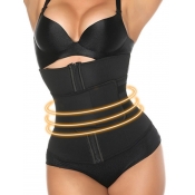 LW Casual Color-lump Patchwork Black Waist Trainer