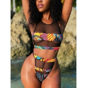 Lovely Sweet Backless Mesh Hollow-out Black Tankin