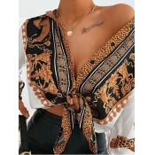 LW Trendy Print White Shirt