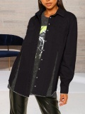 LW Raw Edge Split Denim Jacket