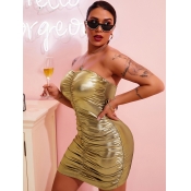 LW SXY Off The Shoulder Ruched Bodycon Dress