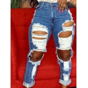 LW Plus Size Raw Edge Ripped Jeans