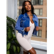 LW Raw Edge Patchwork Denim Jacket
