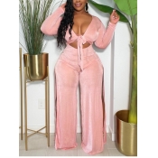 LW Plus Size Bandage Hollow-out Design Jumpsuit