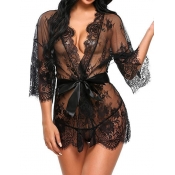 LW SXY See-through Bandage Design Robe