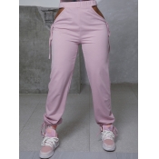 LW COTTON Bandage Hollow-out Design Pants