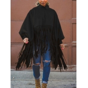 LW Plus Size Tassel Design Lantern Sleeve Sweatshi