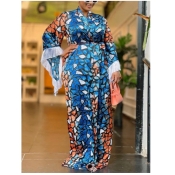 LW Plus Size Asymmetrical Color Block Tassel Desig