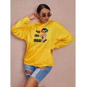 LW Plus Size Lip Letter Print Hoodie