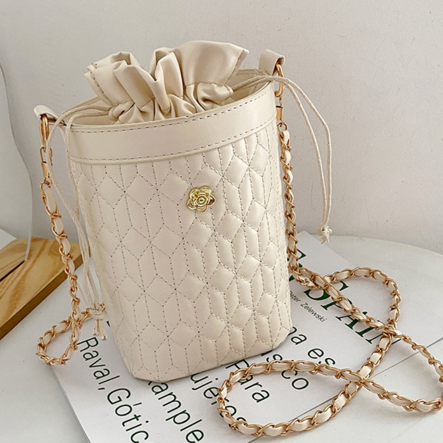 LW Drawstring Cylindrical Crossbody Bag